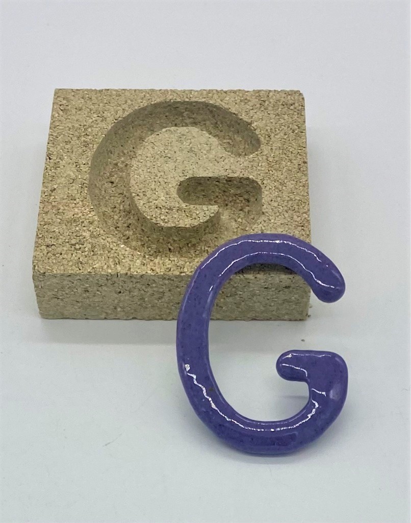 Form aus Vermiculite Buchstabe G