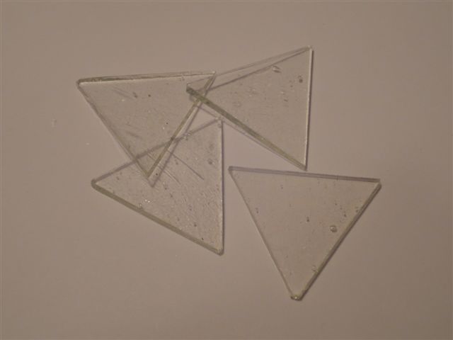 Dreieck, klar, 5,5cm