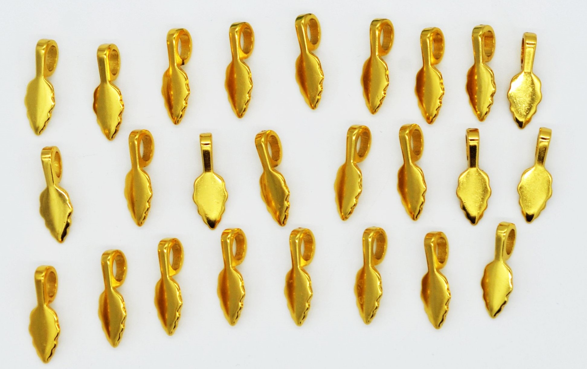 Aanraku ® vergoldete Schmuckösen  18K Gold,mittel 24 Stück