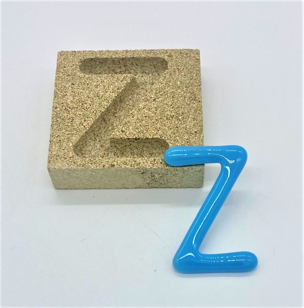 Form aus Vermiculite Buchstabe Z