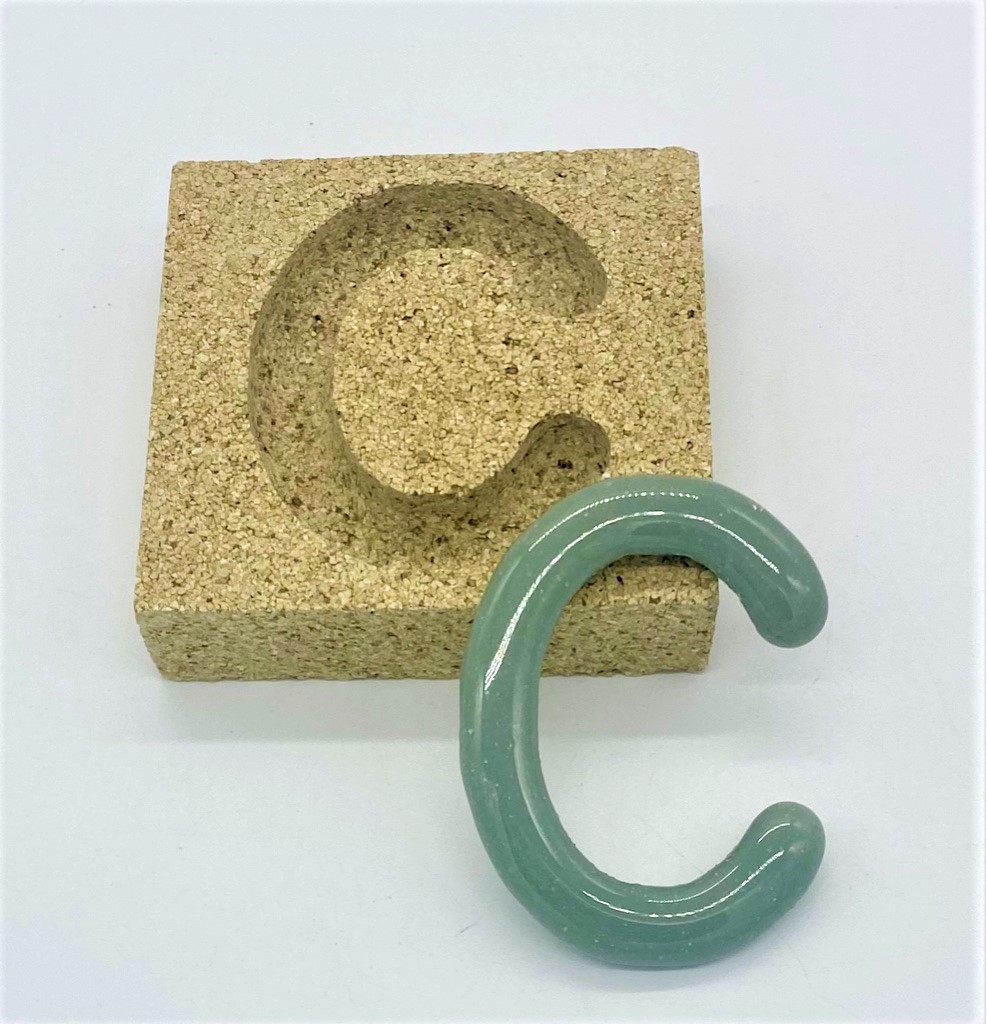 Form aus Vermiculite Buchstabe C