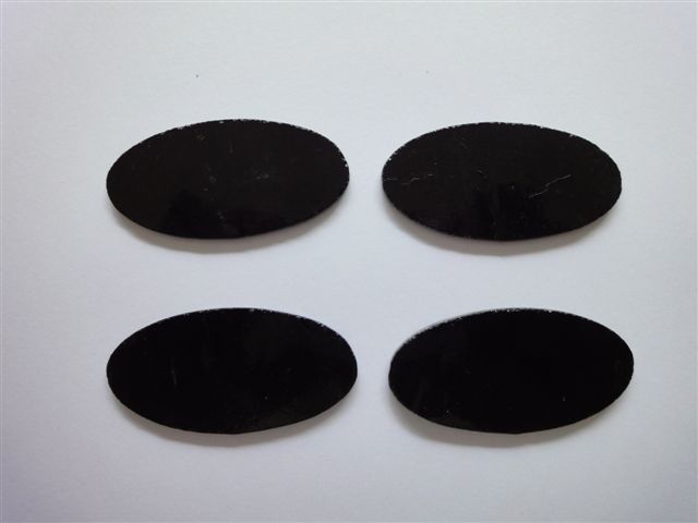 Oval, schwarz, 5,5cm