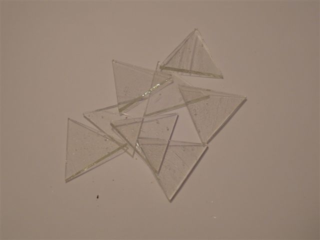 Dreieck, klar, 3,5cm
