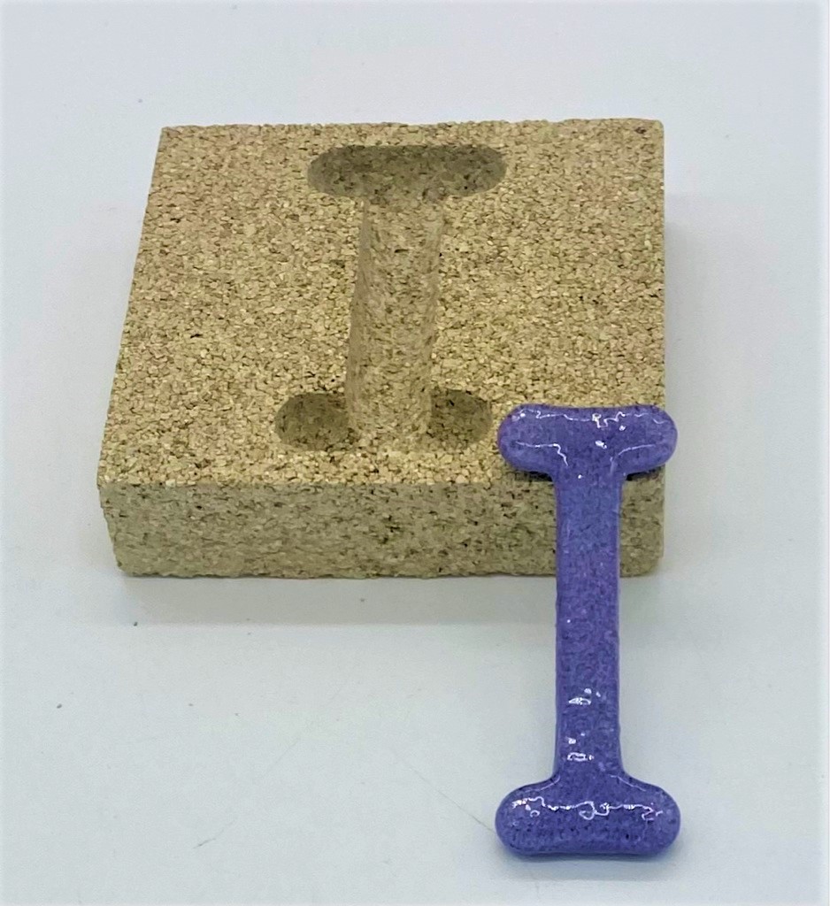 Form aus Vermiculite Buchstabe I